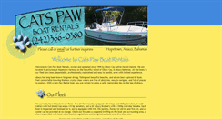 Desktop Screenshot of catspawboatrentals.com